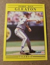 1991 Fleer Baseball Card #338 Jerry Don Gleaton - Detroit Tigers 