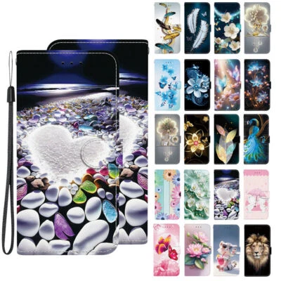 Bear Butterfly Flower Lion Cat Wallet Phone Case for Samsung S21 S22 S23 Ultra - Image 1 of 4