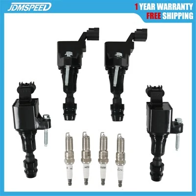 Ignition Coils & Iridium Spark Plugs For Pontiac G5 2.2L 2007-2010 2.4L 2007-08 - Image 1 of 4