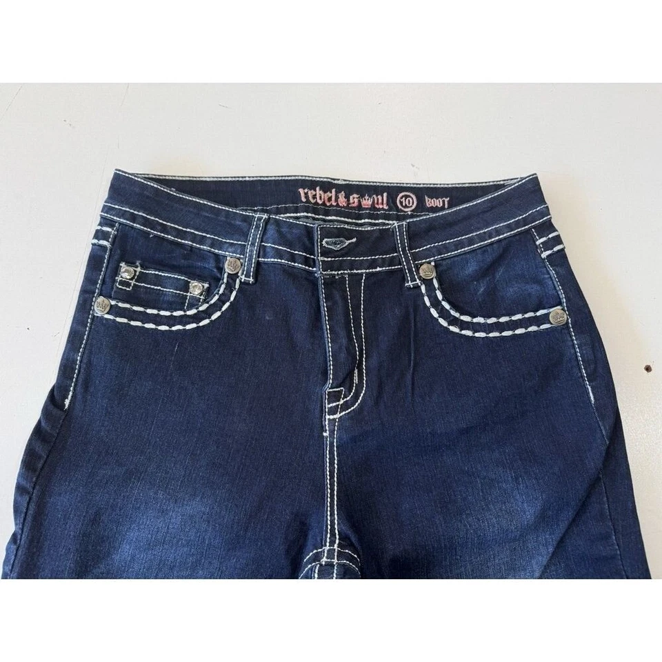 Rebel & Soul New (No Tags) Embellished Missy Boot Bling Size 10 - Image 1 of 4