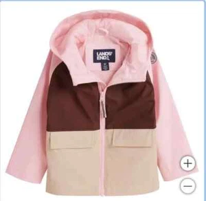 Lands' End Girls ' Rain Slicker Pink Size 2T - Picture 1 of 6