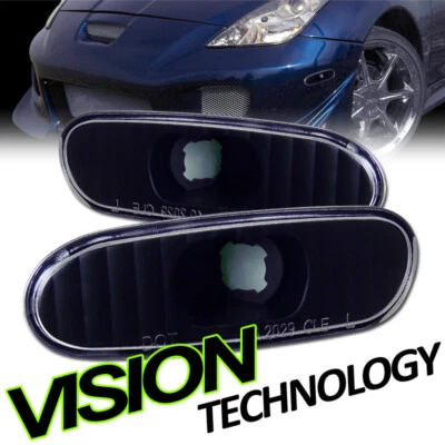 For 00-05 Toyota Celica/MR2 Spyder/93-98 Supra Black Side Marker Lights Lamp k2 - Image 1 of 2