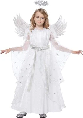 Starlight Angel Girl White Christmas Fancy Dress Up Halloween Child Costume - Image 1 of 2