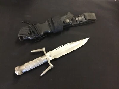 NAVAJA BUCK 184 CUCHILLO DE SUPERVIVENCIA BUCKMASTER DE COLECCIÓN CON FUNDA Y brújula de tapa trasera Foto 1 de 4
