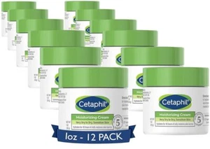 Cetaphil Face & Body Moisturizer, Hydrating Moisturizing Cream Lotion 1oz 12-pk - Picture 1 of 9