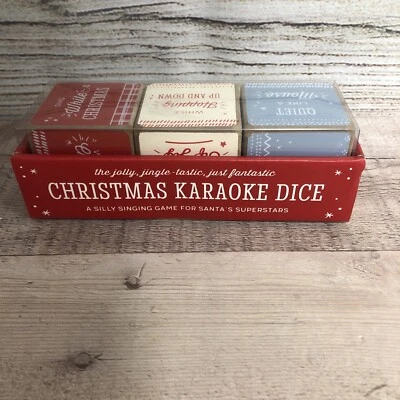 Christmas Karaoke Dice Game by Demdaco Let's get This Party Rolling ~ New! - Image 1 of 4