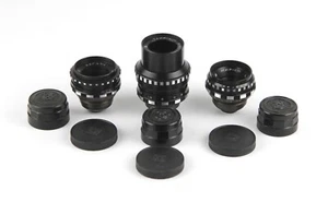 Lens Vintage Soviet Set 3 pcs Black Magic Tair-41 Vega-7 Mir-11m Kiev-16U BMPCC - Picture 1 of 6
