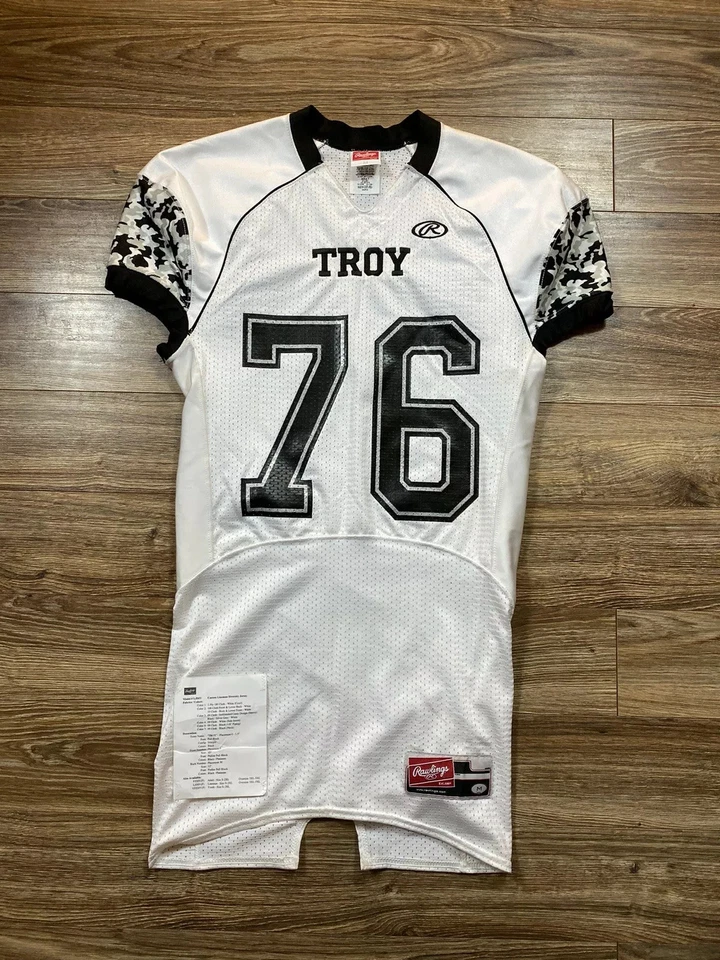 Camiseta de fútbol Troy University Trojans camuflada personalizada linieros muestra diversidad M Foto 1 de 4