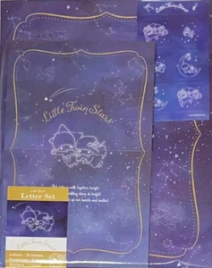 Sanrio Little Twin Stars Letter Set 12Writing Paper+6Envelopes+7Stickers Japan ④ - Picture 1 of 1