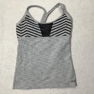 Camiseta sin mangas Lorna Jane negra gris talla pequeña para mujer espalda corredora correr Foto 1 de 4
