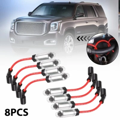 Juego de 8 cables de bujía OEM 758EE para Chevy Chevrolet Silverado Sierra 1500 T Foto 1 de 4