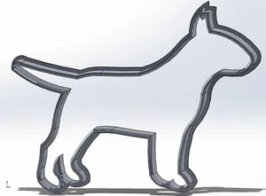 Bull Terrier Ausstecher Cookie Form Ausstechform Cutter Hund  - Bild 1 von 6