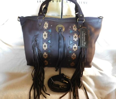  Cartera convertible grande American West Chenoa de cuero marrón oscuro nueva con etiquetas precio de venta sugerido por el fabricante 289 USD Foto 1 de 4