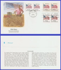USA6 #2889 U/A FLEETWOOD FDC Combo6 G-rate Old Glory - Imagen 1 de 1