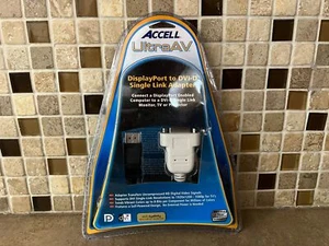 ACCELL ULTRAAV MINI DISPLAYPORT TO DVI SINGLE-LINK ACTIVE ADAPTER N9-1 - Picture 1 of 7