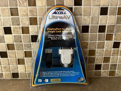 ACCELL ULTRAAV MINI DISPLAYPORT TO DVI SINGLE-LINK ACTIVE ADAPTER N9-1 - Image 1 of 4