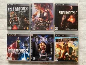 SONY PS3 inFamous 1 2 & Heavenly Sword & X Blades & Singularity & Bullet Storm - Picture 1 of 14