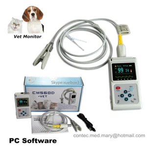 Veterinär-Oximeter, Haustiergesundheitsmonitor Tierarzt Puls Sauerstoffsättigung, Pulsfrequenz, USA - Bild 1 von 12