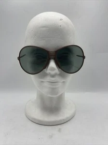 Vintage 60s Foster Grant Brown Frame Sunglasses RETRO Bubble Shades Made in USA - Picture 1 of 9