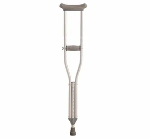 MLE UNDERARM LIGHTWEIGHT ALUMINIUM CRUTCHES YOUTH HEIGHT ADJUSTABLE - Picture 1 of 1