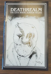 Deathrealm #4 The Gate Where Horror Begins Zine Kaiju Press Horror Zine 1987 - Imagen 1 de 2