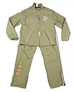 New Balance Marines Jacke Hose Herren Medium Oliv Track Warmup Komplett USMC - Bild 1 von 11