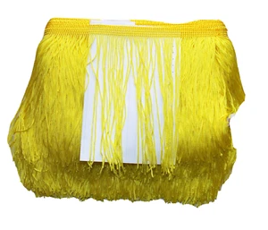 1m 9cm drop Tassel Fringe / Fringing Trim lace trimming YELLOW - Picture 1 of 1