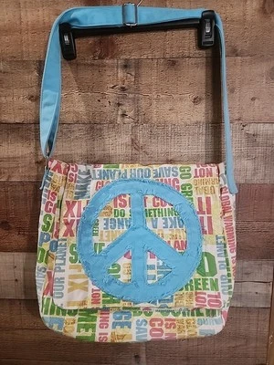 Bolso Peace Candice Los Angeles grande de lona sobre el hombro Peace Foto 1 de 4