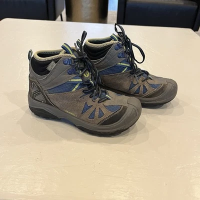 Botas Merrell de tornozelo para jovens caminhadas neve ao ar livre tamanho 1 pequeno cabelo sujo e animal de estimação - Imagem 1 de 4