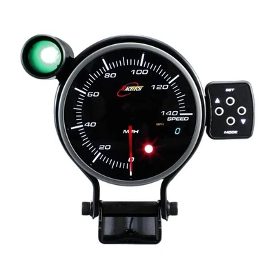 RACETECH 115mm (4.53in) Performance Electrical Speedometer - 140 MPH Smoked Lens - Imagen 1 de 4