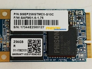 Phison SSEP256GTMC0-S10C 256 GB mSATA 1.8 in Solid State Drive - Picture 1 of 6