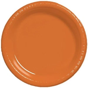 Creative Converting Touch of Color 20 Count Plastic Banquet Plates, Sunkissed - Picture 1 of 1