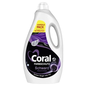 Coral Farbschutz Schwarz Waschmittel Flüssigwaschmittel für Farben länger wie - Bild 1 von 24