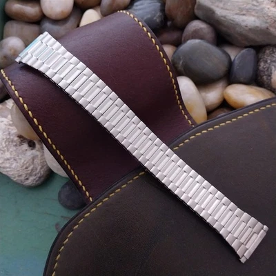 18mm 19mm 20mm 21mm Kreisler Flexon Stainless Steel Unused 1980s Watch Band - Image 1 of 4