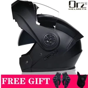 DOT Approved Safety Modular Flip Motorcycle Helmet Voyage Racing Dual Lens UK - Picture 1 of 15