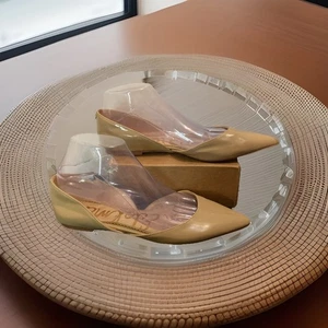 SAM EDELMAN Rodney Nude Pointed Flats D’orsay Women's Size 9 M - Picture 1 of 14