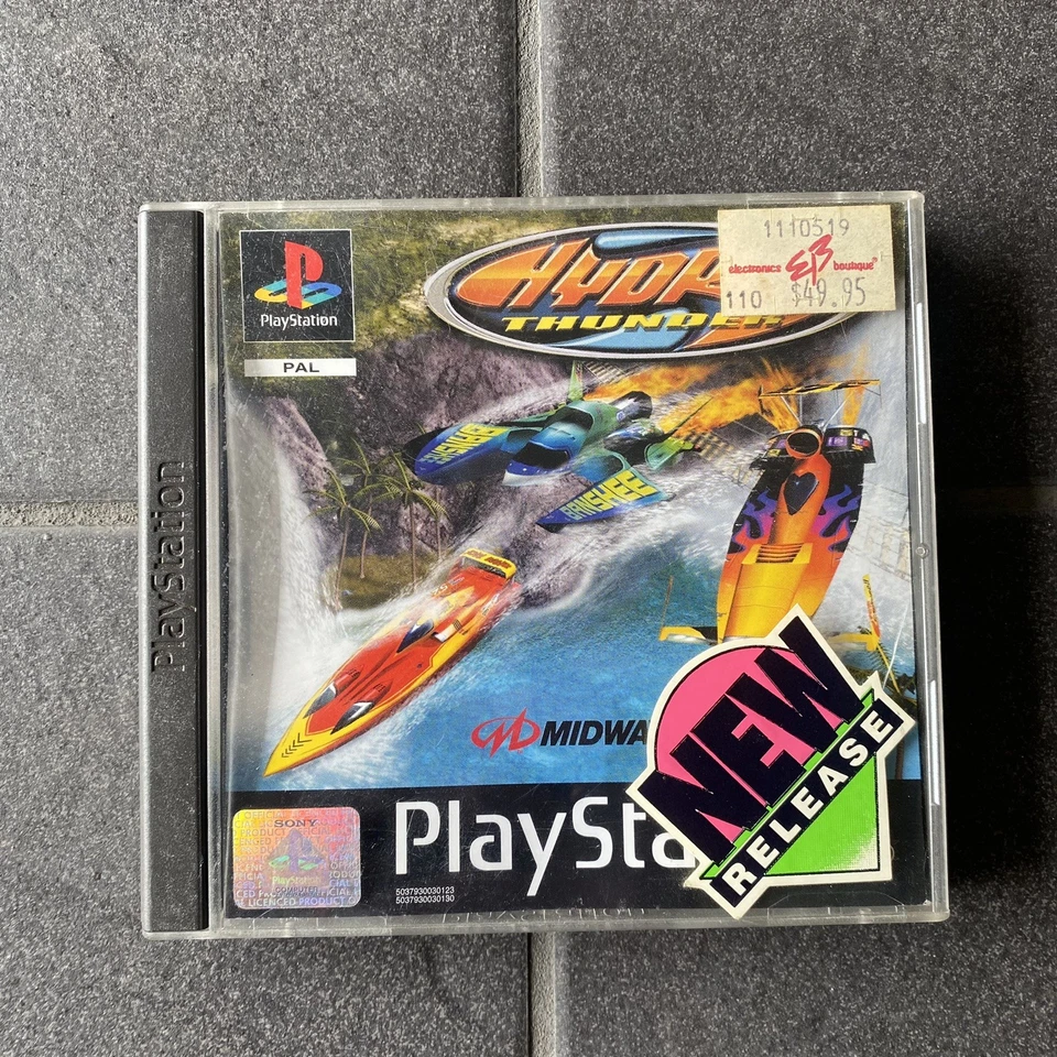 RARE PS1 Hydro Thunder - Complete CIB - Midway - PAL - Racing Classic! - Image 1 of 4