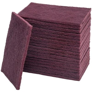 6" x 9" Maroon General Purpose FINE Scuff Pads 25 Pack Automotive Surface Prep - Picture 1 of 8