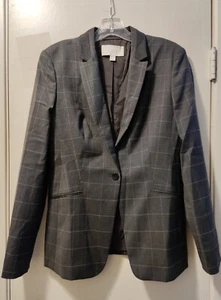 Boss Hugo Boss Women’s Grey Long Sleeve Blazer Jacket Sz 6 Excellent - Picture 1 of 3