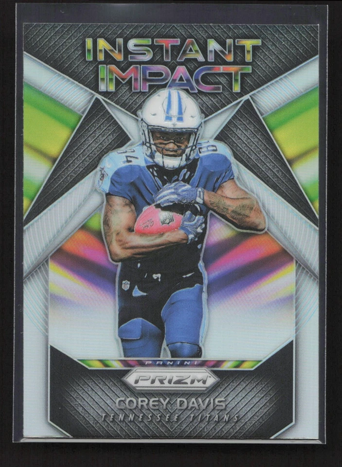2017 Panini Prizm Instant Impact Silver Prizm Corey Davis RC #4 Tennessee Titans - Image 1 of 2
