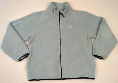 EMS Womens Full Zip  Fleece Jacket Mock Neck Pockets Mint Green XL Made in USA - Image 1 of 4