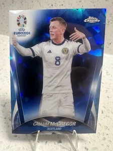 2024 Topps Chrome Sapphire EURO Callum McGregor Variation SP #113 Scotland - Bild 1 von 2