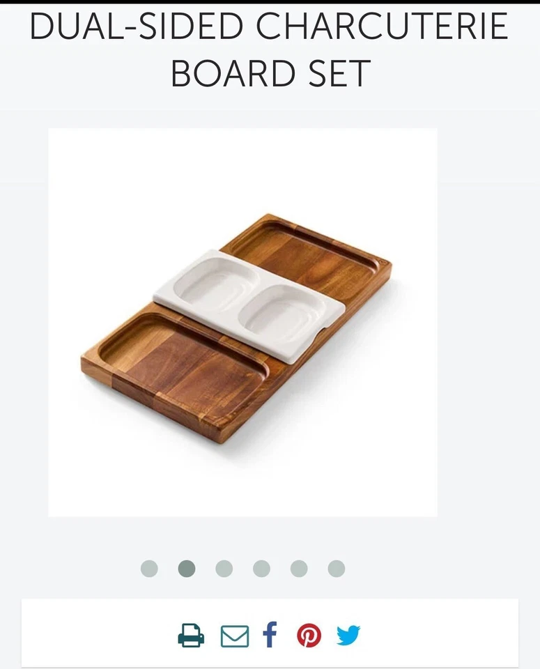 Pampered Chef Charcuterie Board And Tools Set - Image 1 of 4