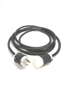 16' 30AMP 125/250 VLOTS 14/4 CORD, WITH HUBBELL 4 BLADE TWIST LOCK ENDS - Picture 1 of 6
