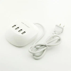 1pc 4-Port Fast USB Charging Station Power Adapter Travel Desktop Charger Hub US - Picture 1 of 6