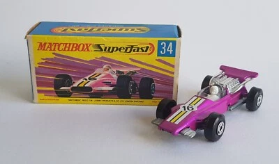 Matchbox Superfast No. 34, Formula 1 Auto da Corsa - Superbo Condizioni Perfette - Immagine 1 di 4