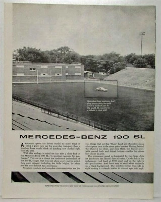 Mercedes-Benz 190SL 1959-1960 coches extranjeros ilusión y reimpresión de artículo deportivo automático Foto 1 de 3