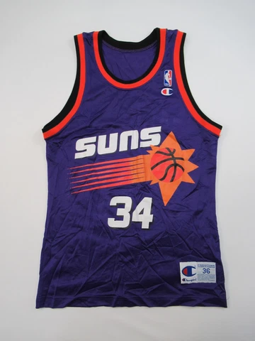 Phoenix Suns Barkley Vintage 90s Champion Jersey Size 36 Authentic Purple Charle Cover