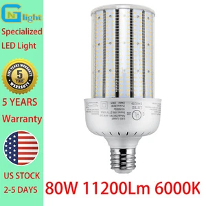 LED Corn Light 80 Watt AC480V Workshop Factory Warehouse Wall Pack Bulb 6000K - Picture 1 of 8
