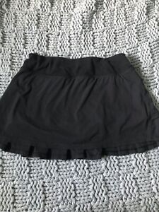 Ivivva Youth Girls Black Skirt with Shorts Size 14 